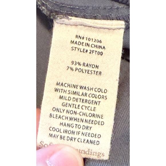 Soft Surroundings Shorts Women X Large Gray Bayside Cargo Summer Lagenlook Beach - Picture 8 of 9